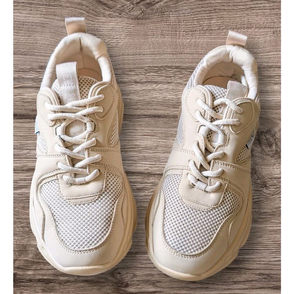 Steve Madden Women’s Shoes Sneakers PLIMM/PLIM01S1 Size 7.5 Beige